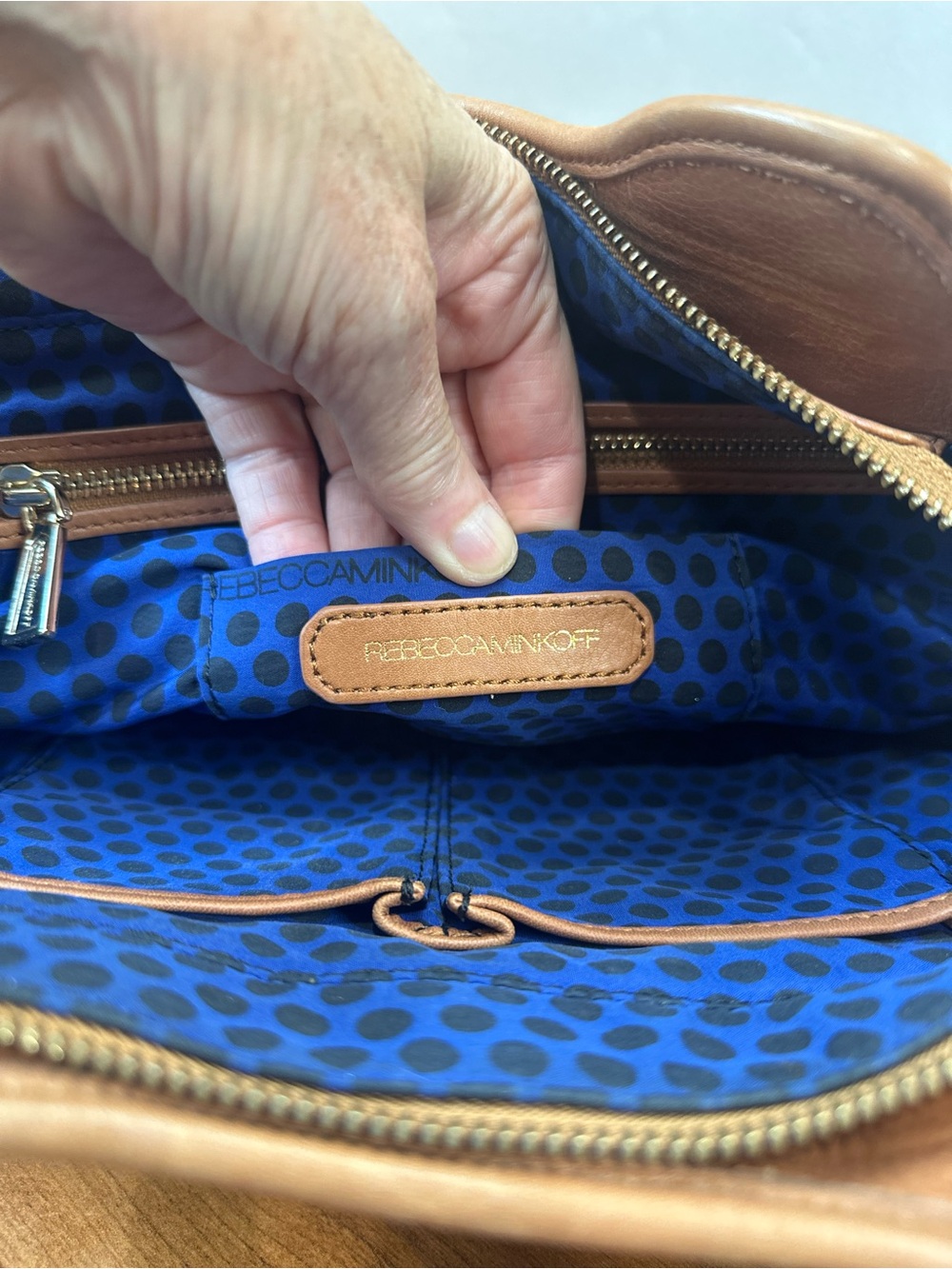 Rebecca Minkoff Boho Black Camel Woven Desire Bag Crossbody Satchel Handbag - Picture 12 of 15